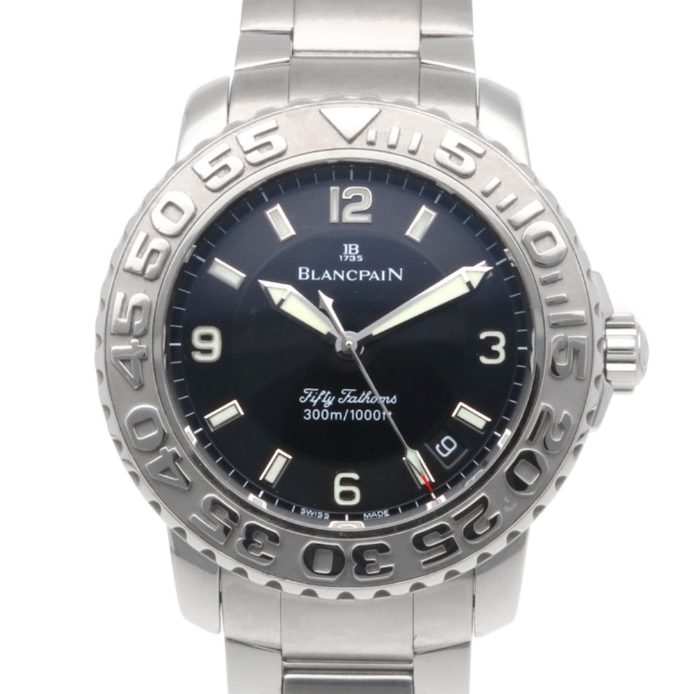 ブランパン フィフティ ファゾムス 腕時計 ステンレススチール 2200-1130-71 自動巻き 1年保証 Blancpain 中古