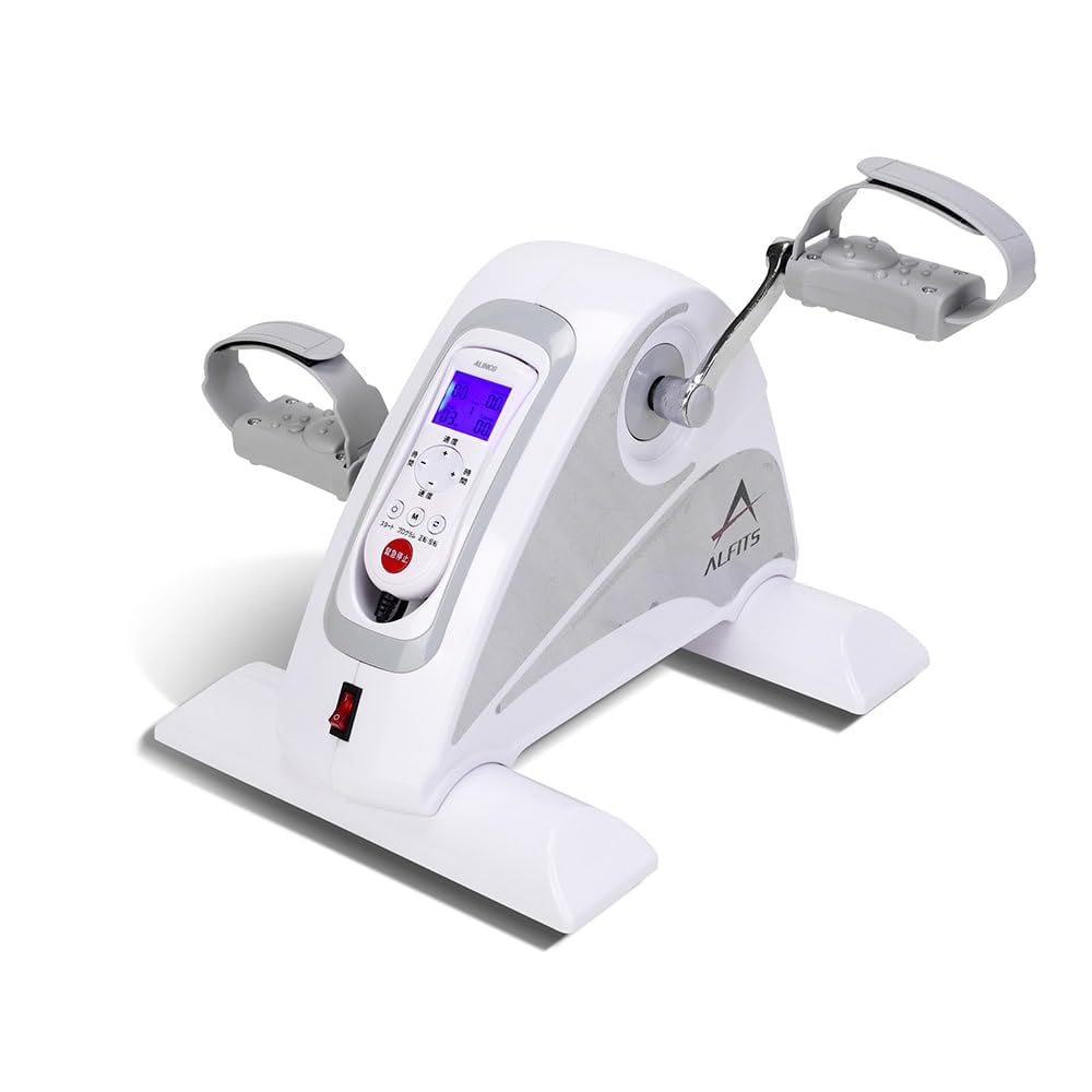 フィットネスバイク 電動楽らくムーブサイクル AFB3016 電動回転方式速度12段階 トレーニングメニュー付