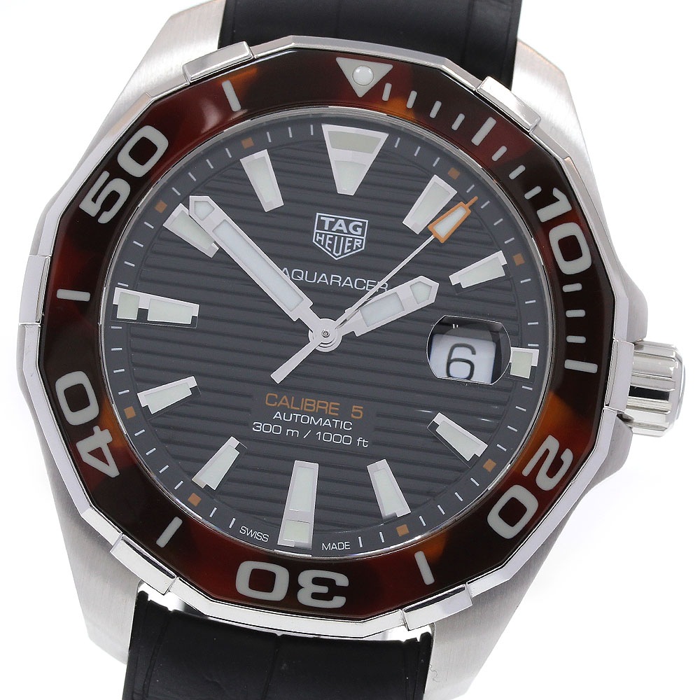 タグホイヤー TAG HEUER WAY201N アクアレーサー キャリバー5 自動巻き メンズ 箱・保証書付き_839632【中古】