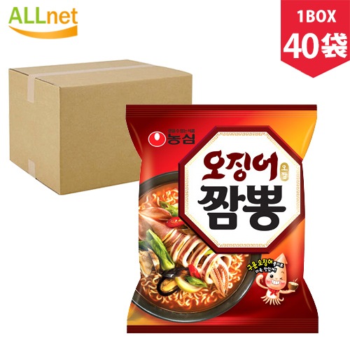 イカチャンポン 124g×40袋 オジンオチャンポン/韓国食材/韓国料理/韓国お土産/韓国ラーメン/非常食/防災用/防災グッズ/乾麺/インスタントラーメン