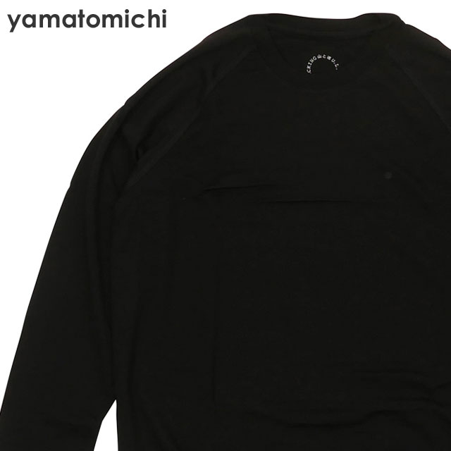 山と道 Yamatomichi 100% Merino Pullover メリノウール プルオーバー BLACK 登山 ハイキング アウトドア 209-000662-041