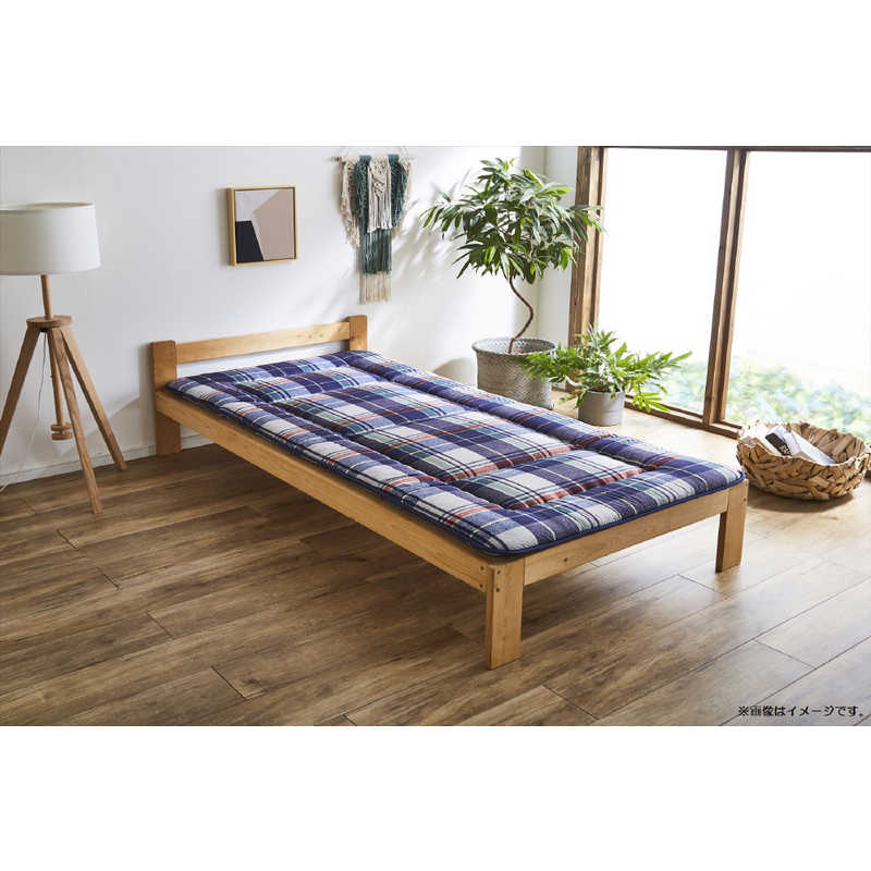 イケヒコ　防ダニ敷布団 NV120×210 ソフィア ネイビー