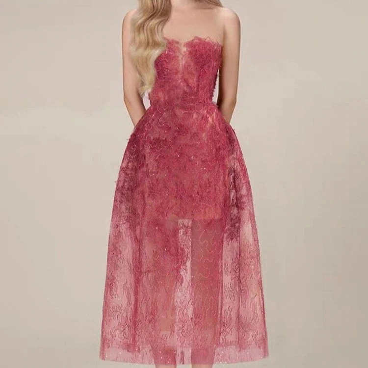パーティードレス 2025 新しいスタイル セクシー レース ドレス 4,779円
