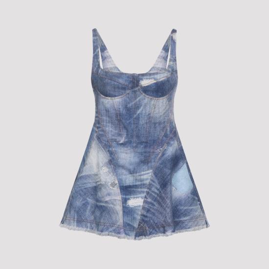ROBERTO CAVALLI Women Short Skirts WQJ106 DAR71 04564 DARK BLUE