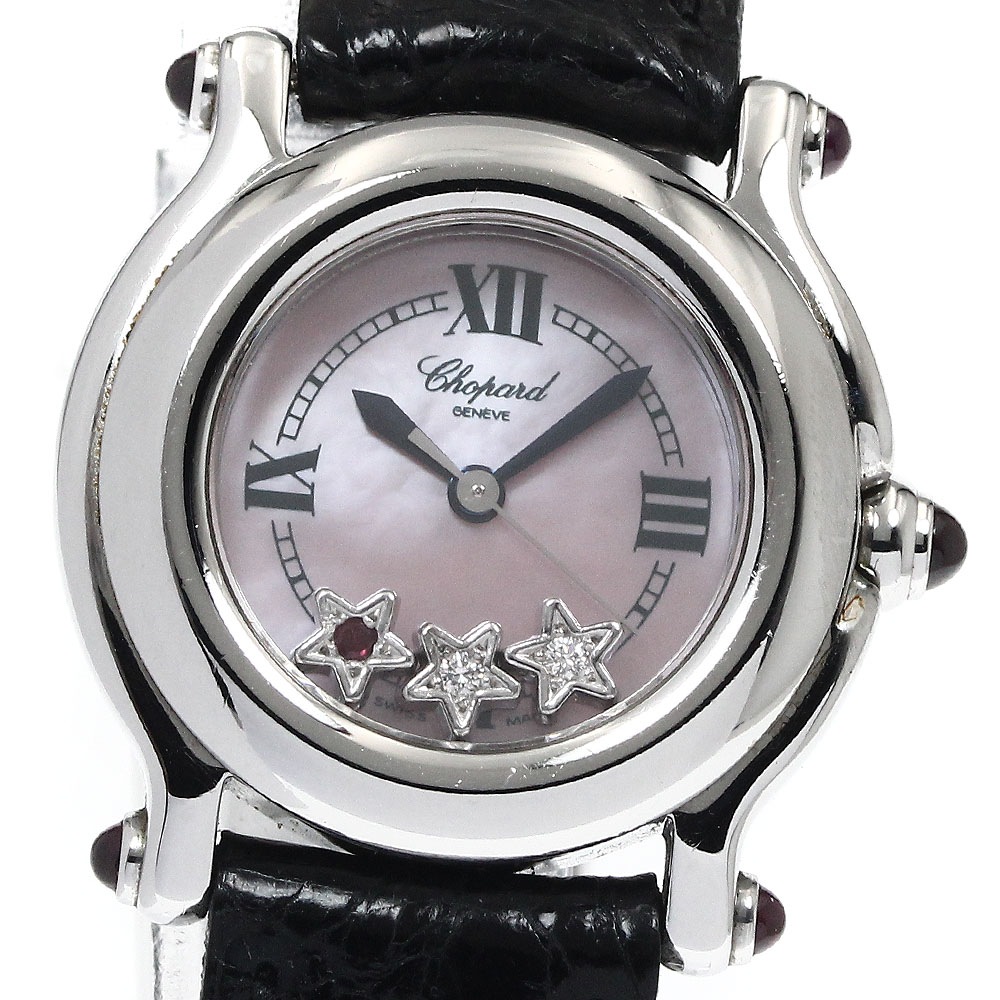 ショパール Chopard 27/8245-21 ハッピースポーツ 3Pダイヤ スター クォーツ レディース _889515【中古】