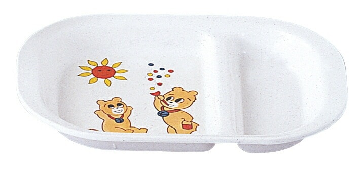 （まとめ買い）エンテック お子様食器 コロちゃん ランチ皿 KF-10 [x5]