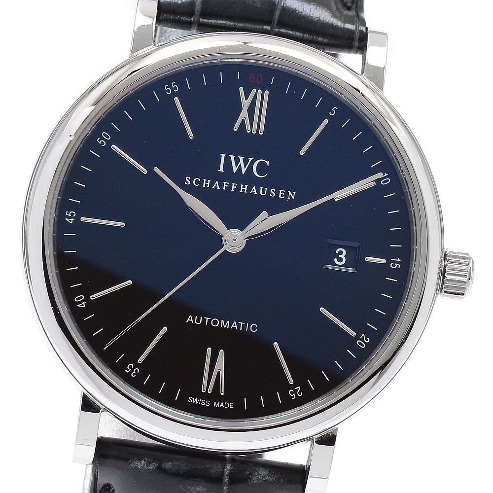 IWC IWC SCHAFFHAUSEN IW356502 ポートフィノ デイト 自動巻き メンズ 良品 _899294【中古】 168,800円
