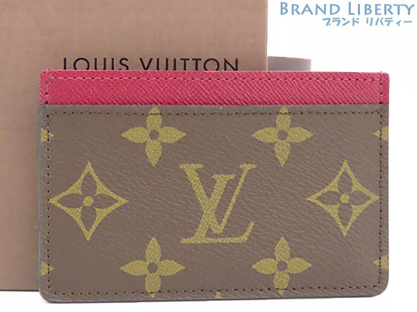 未使用ルイヴィトンモノグラムポルトカルトサーンプルカードケースパスケースダークブラウンM60703