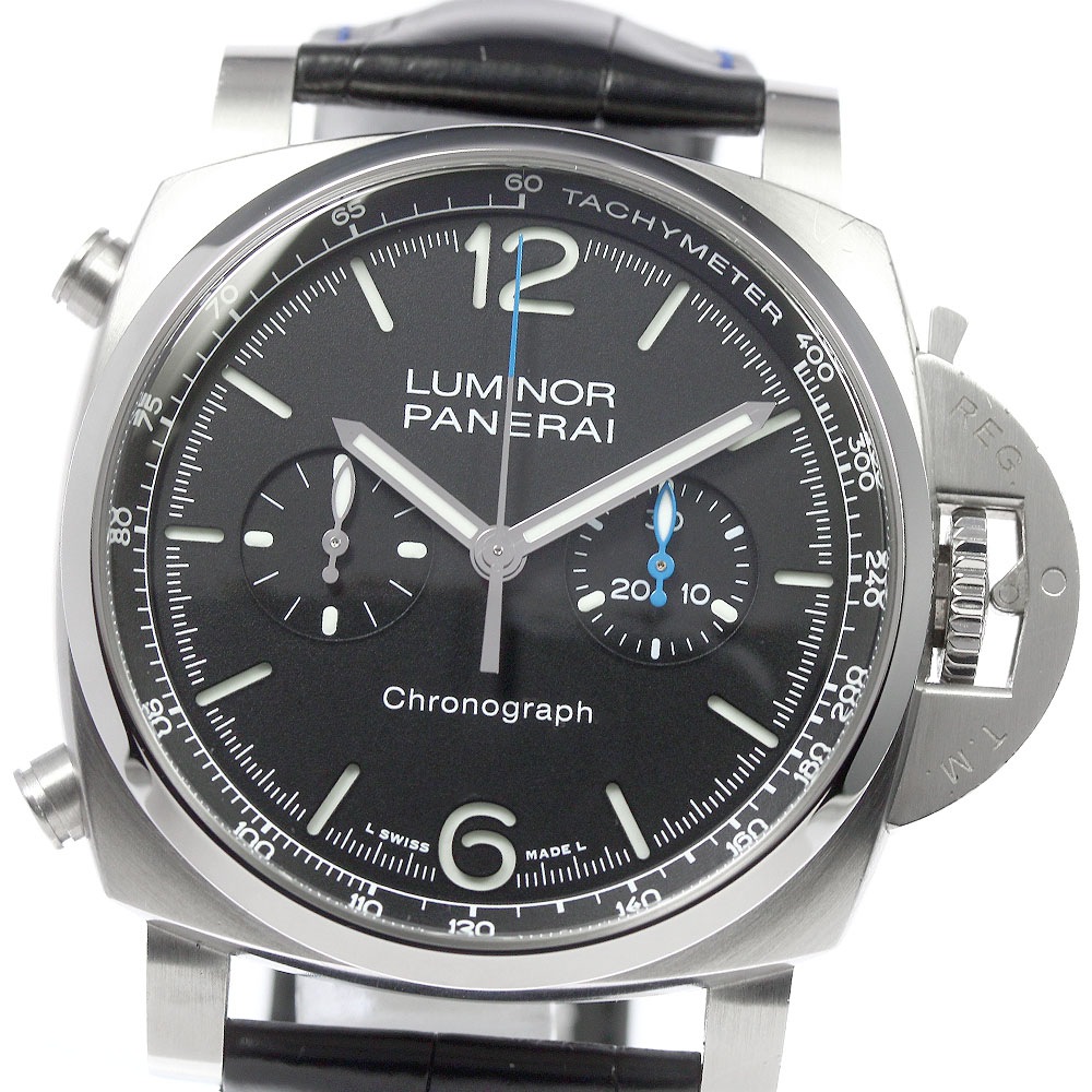 パネライ PANERAI PAM01109 ルミノール クロノ デイト 自動巻き メンズ 良品 箱保証書付き_805698【中古】
