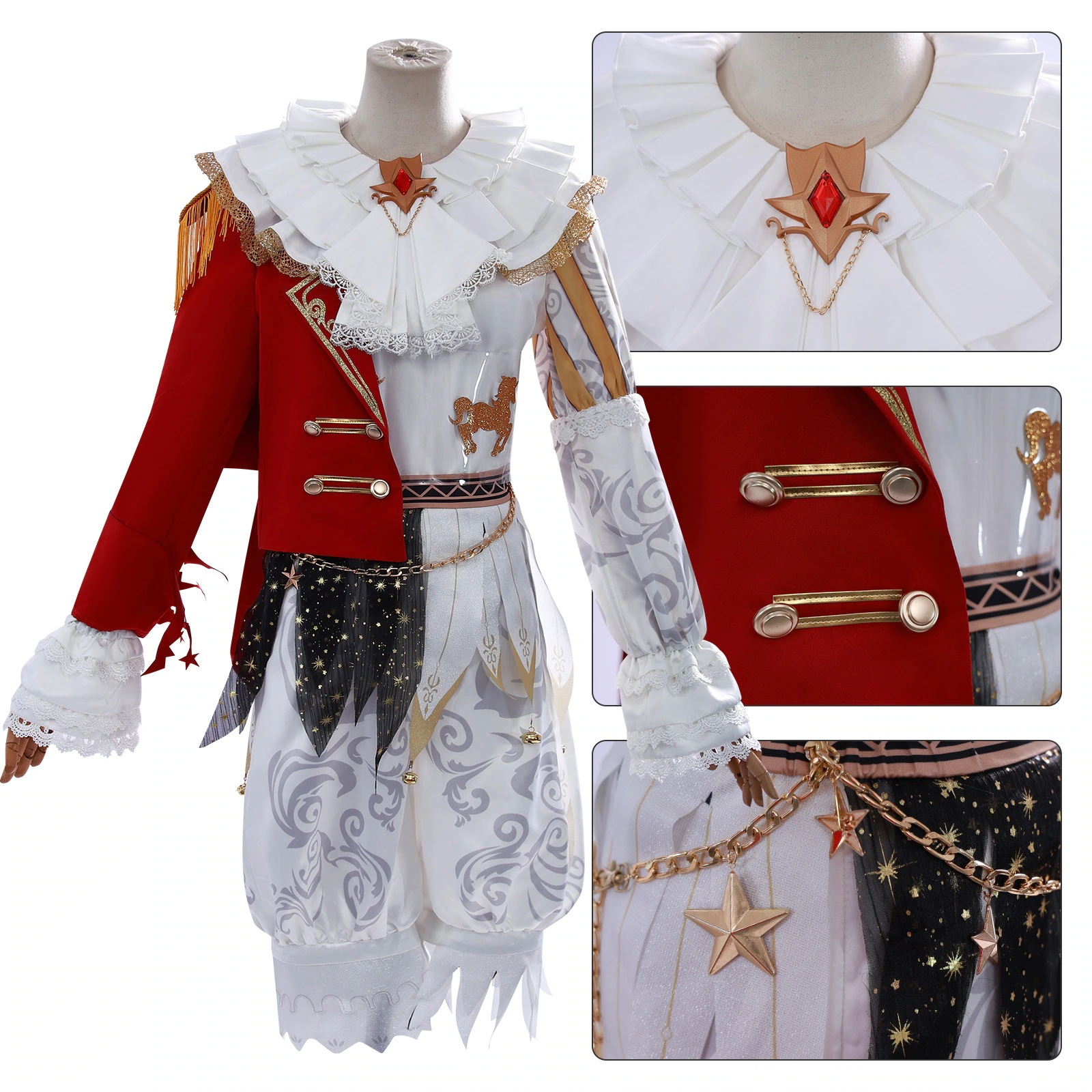 【2025新作】コスプレ 仮装第五人格cos服玩具商泣き道化師喧騒星王コスプレ衣装二次元アニメ服 イベント用品