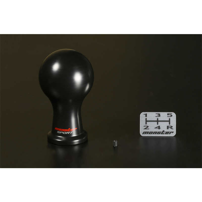 MONSTERSPORT　シフトノブ Aタイプ (球型) / 差込タイプ アルトワークス HA36S他 MT車 黒　831111-7350M