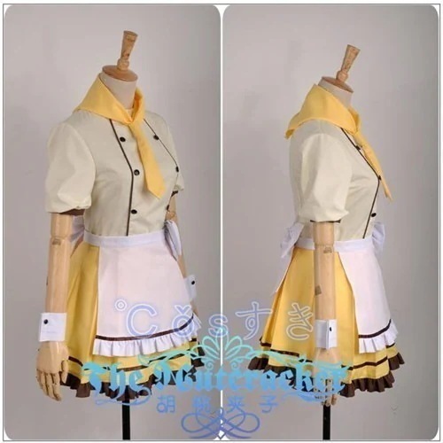 コスプレ衣装 ラブライブLovelive! 星空凛 ほしぞらりん カフェメイド服 高品質 イベント 変装 新品 Cosplay