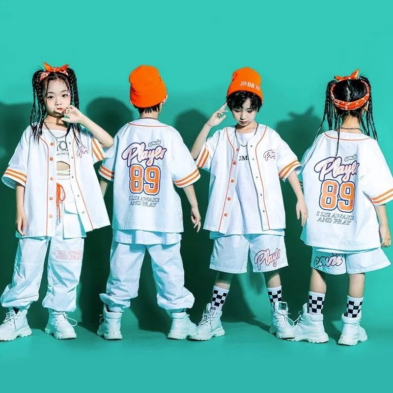 97% 好評価率街舞児童ファッション服男児ヒップホップ街セット女児hiphopクールハンサムダンス服子供服公演服