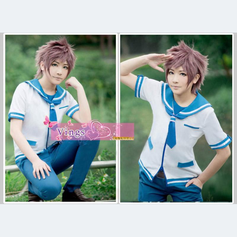 【ins話题で】先島 光 コスプレ衣装 凪のあすから 伊佐木 要 先島 光 コスプレ衣装 ウィッグ