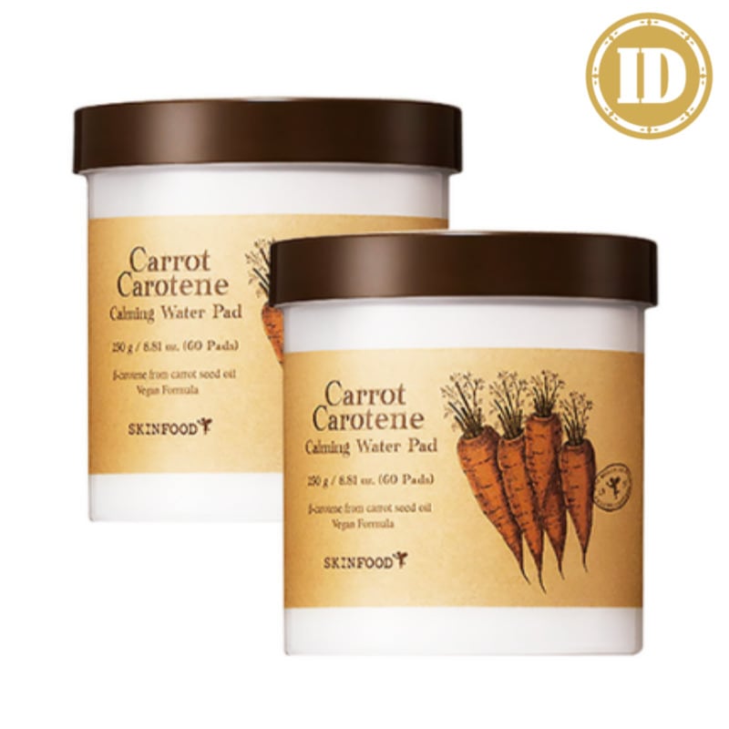 キャロットカロテンカーミングウォーターパッド, 60ea, 2個