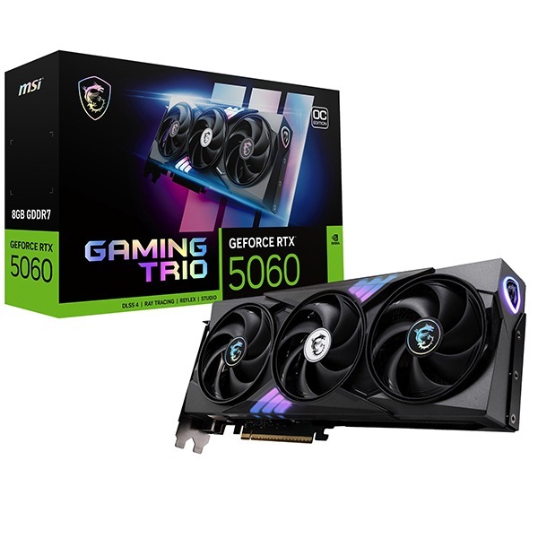 GeForce RTX 5060 8G GAMING TRIO OC ブラック グラフィックボード