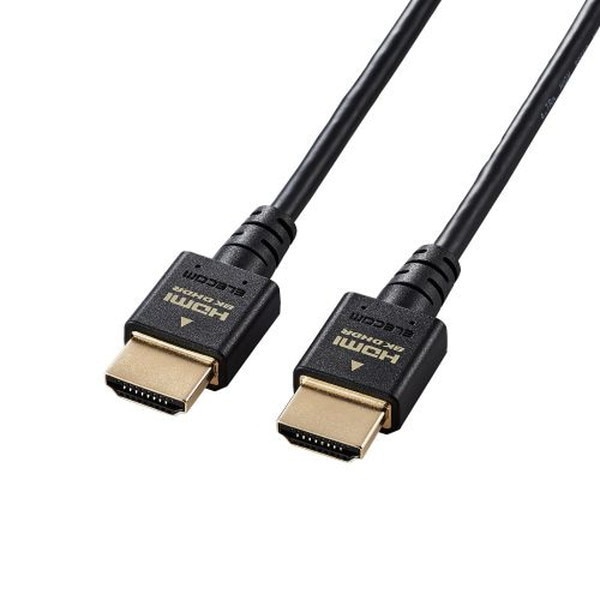 DH-HD21ES15BK HDMI ケーブル HDMI2.1 ウルトラハイスピード スリム 8K4K対応 1.5m ブラック メーカー直送