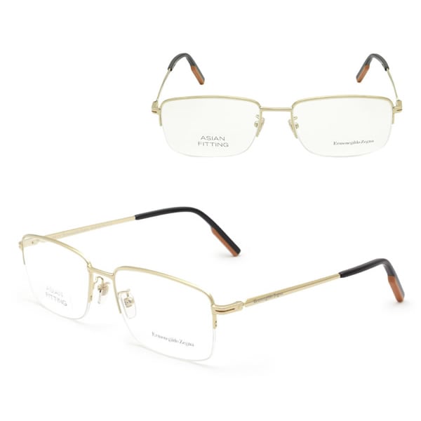 ゼニア フレームのみ ZEGNA EZ5190-D/V 032 57 Ermenegildo Zegna メガネ 眼鏡 ノーズパッド メンズ ゴールド 13,724円