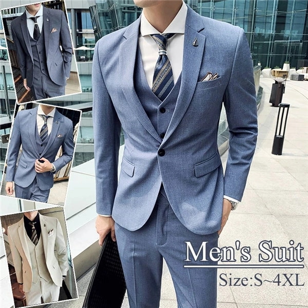 紳士服 ベスト追加可 メンズスーツ ビジネススーツ 1ツ釦 スリムバージョン 1ツボタンビジネススーツ スーツ セットアップ 結婚式 男性用 パンツ スーツ 2点セット ベージュ ブルー グレー dg 9,122円