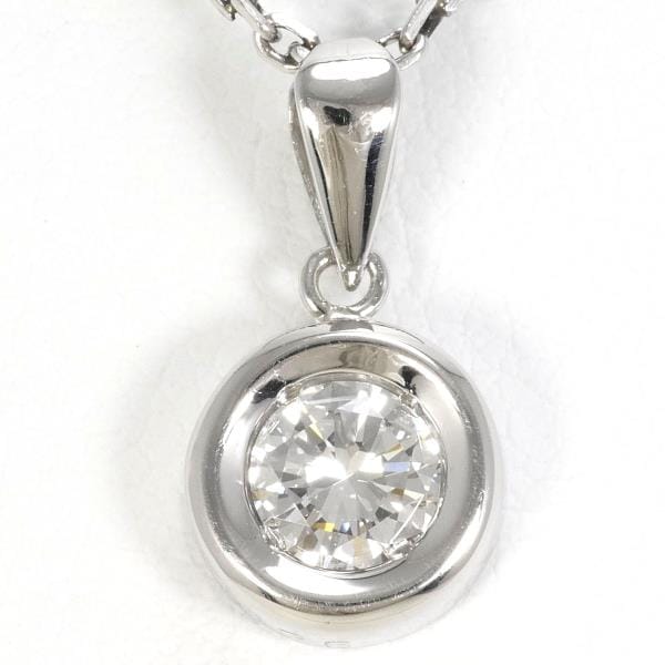 PT900 プラチナ PT850 ネックレス ダイヤ 0.36 VVS2 鑑定書 ジュエリー 中古