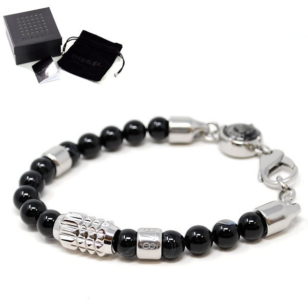 ブレスレット DX0847040 メンズ レディース シルバー ブラック