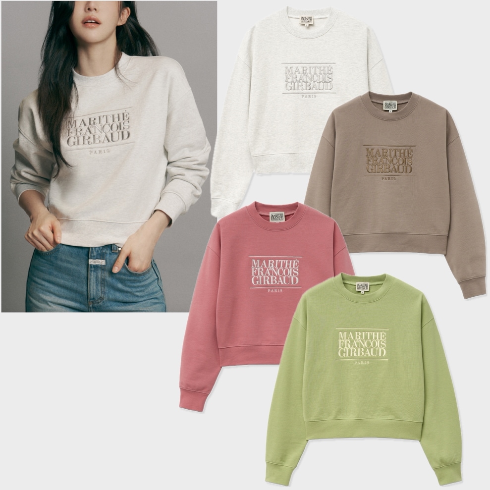 W CLASSIC LOGO CROP SWEATSHIRT