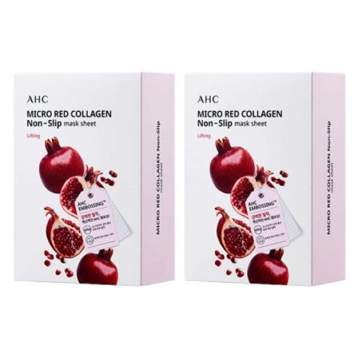 [公式/代理店] AHC マイクロレッド コラーゲン 粘着 マスク 33ml(10枚+10枚) 2個
