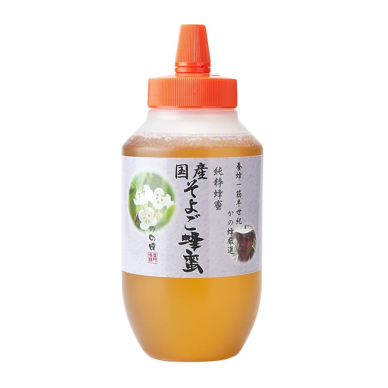 はちみつ 専門店【かの蜂】 国産 そよご 蜂蜜 1000g（1kg） 完熟 の 純粋 蜂蜜 （とんがり容器）