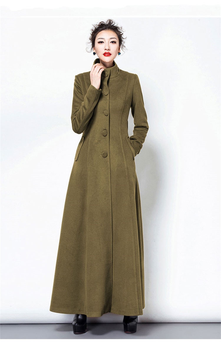 秋冬物 新品 気質 ロングスタイル トレンチコート ススリムフィット 腰を括る チェスターコート