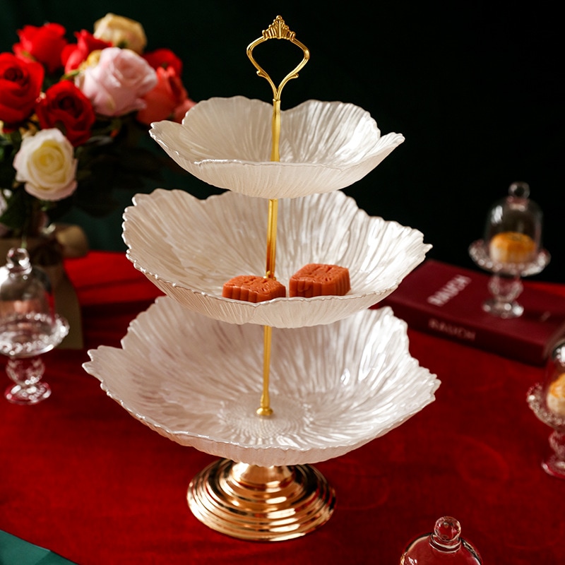11 フランスのクリエイティブマルチレイヤーフルーツトレイインターネットセレブライトラグジュアリースタイルホームリビングルームコーヒーテーブルキャンディープレートスナックスナックスナックスナックプ