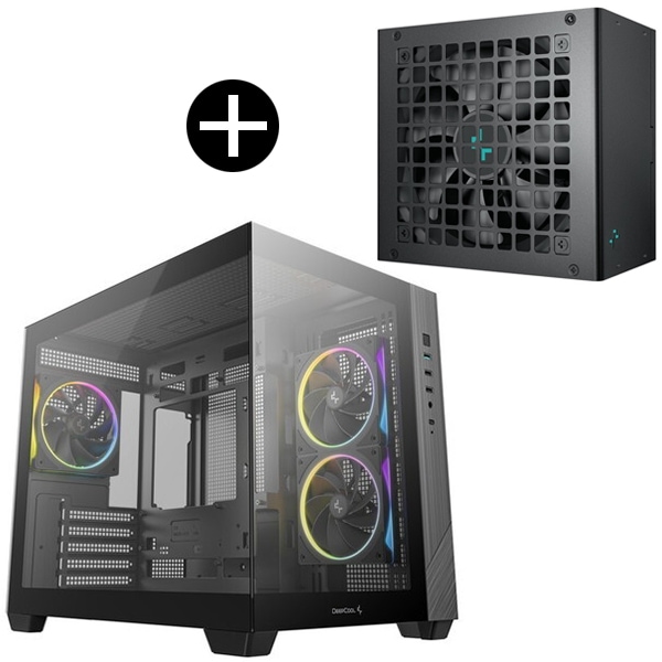 R-PL650D-FC0B-JP-V2 電源ユニット (650W) + CG330 3F ブラック Micro-ATX PCケース セット