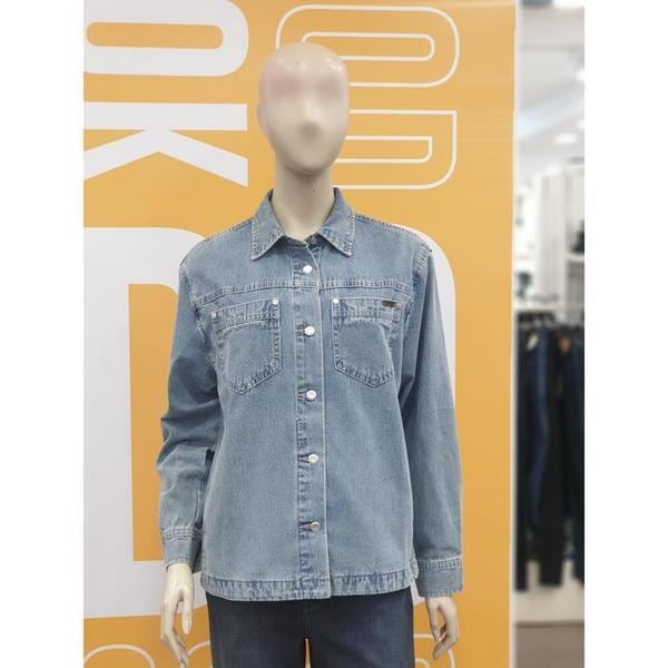 セーブゾーン02 綿100%オーバーフィット デニムシェキットシャツ NSLD 63 (S40909908)