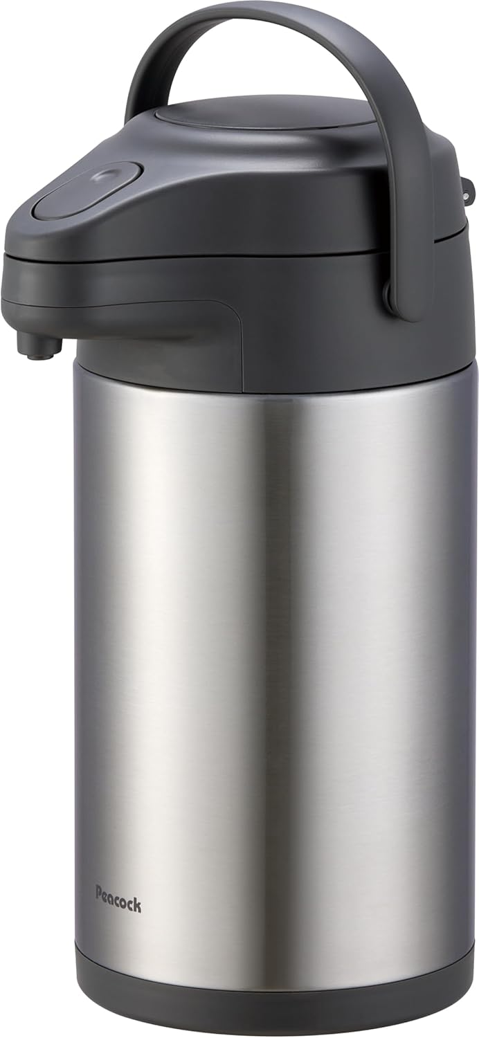 ピーコック魔法瓶工業 The-peacock ピーコック ステンレス エアーポット 4リットル 保温 保冷 省エネ 広口 魔法瓶 ポット 卓上 4L MRS-40 XA