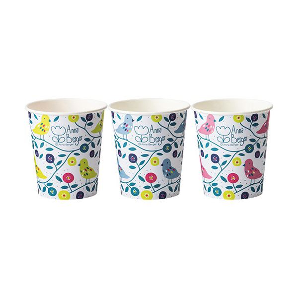 TANOSEE 紙コップ LittleBird 205ml（7オンス）1セット（2000個：80個25パック）