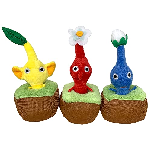 何度でも引っこ抜ける ピクミン 引っこ抜き ぬいぐるみ マスコット 全3種セット 赤ピクミン 青ピクミン 黄ピクミン 約14cm
