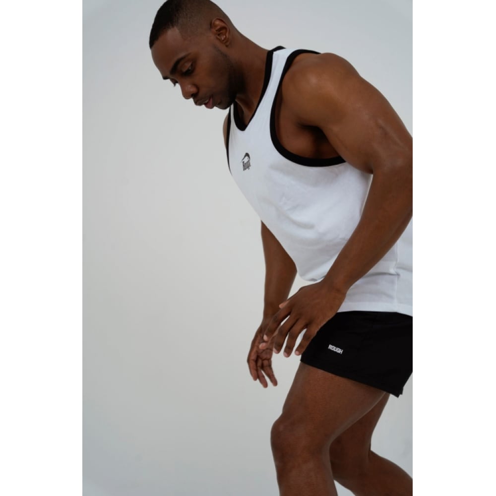 ラフアスレチックレーシングロゴノースリーブ-ホワイト