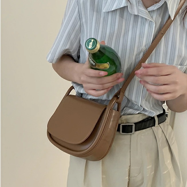 ショルダーバッグ スクエア 無地 レディース カジュアル 韓国 ファッション 雑貨 かわいい おしゃれ 北欧 送料無料 [K] (T)