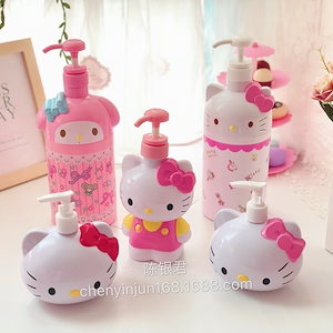 かわいい風呂の乳液の瓶の猫の入浴瓶の漫画の形は瓶のシャンプーを押して瓶の手洗い液を分けます