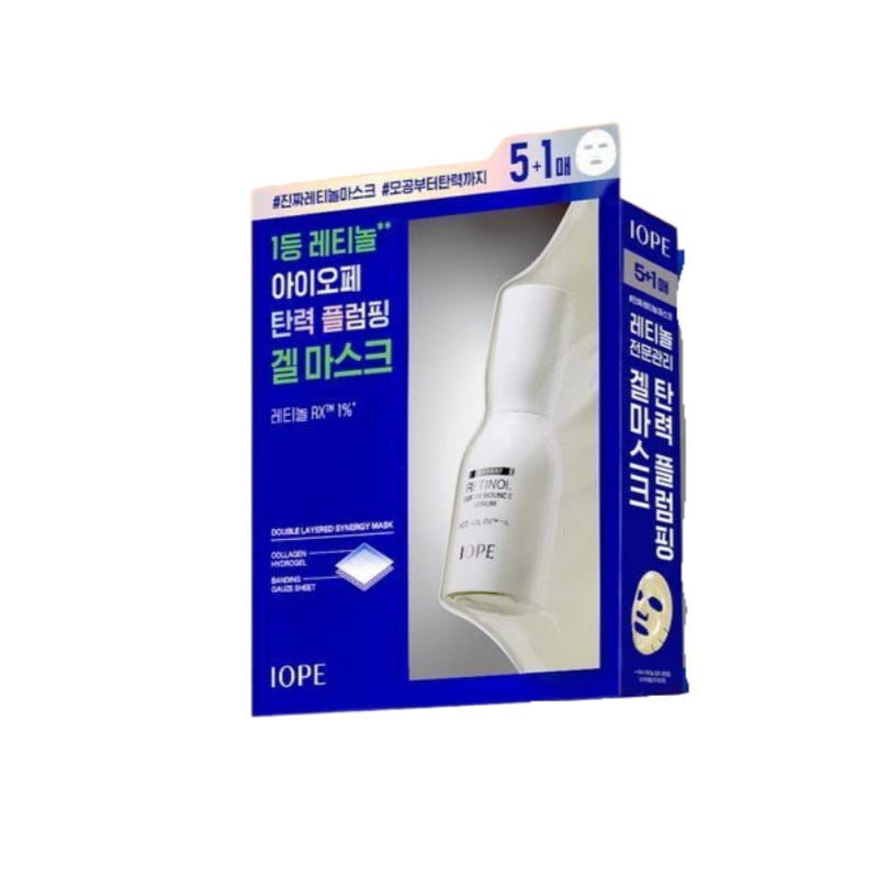 【5+1枚限定】IOPEレチノールジェルマスクシワ・ハリ集中ケア