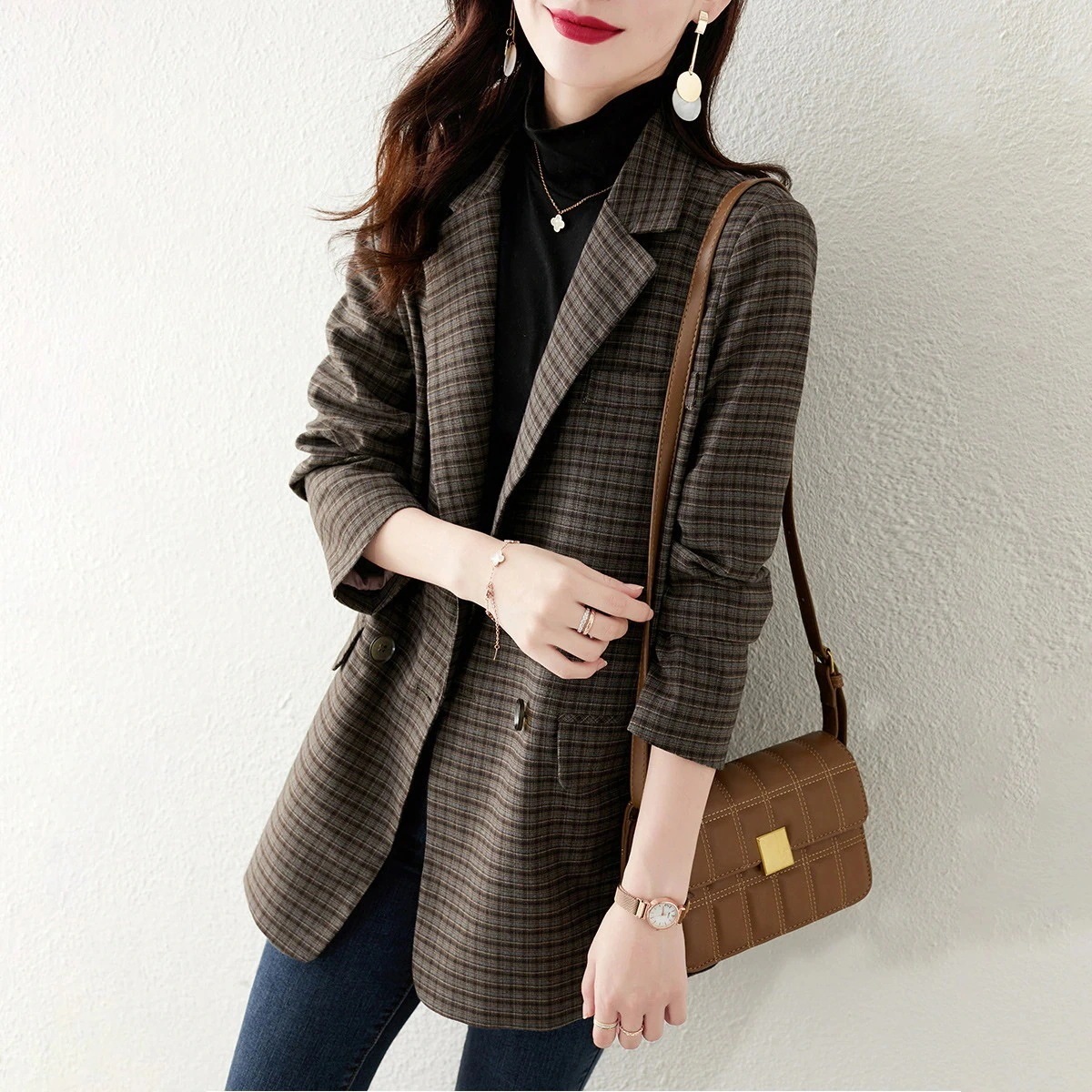 アウタートレンチコート韓国ファッションテーラードジャケット ゆったり 通勤 無地 卒業式 レディース アウター 上品 フォーマル ジャケ スーツ スーツジャケット