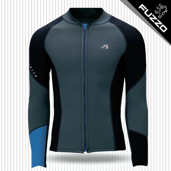 ラッシュガード ジップアップ (S30-1) グレー_新