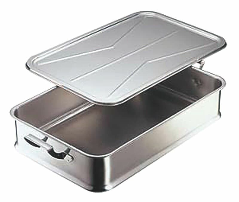 18-8給食バット 手付 身のみ（蓋別売）