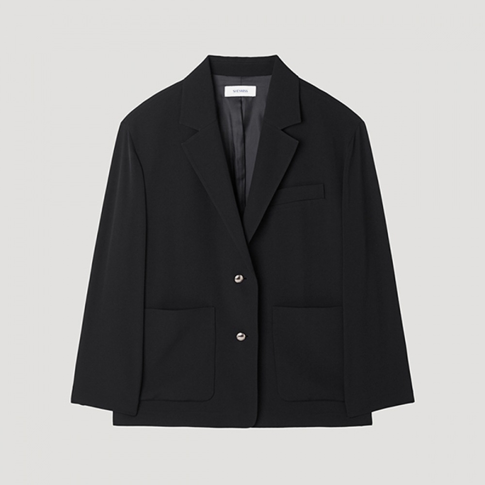 [SHS MISS] パッチポケットシングルツーボタンジャケット_SWWJKP22110