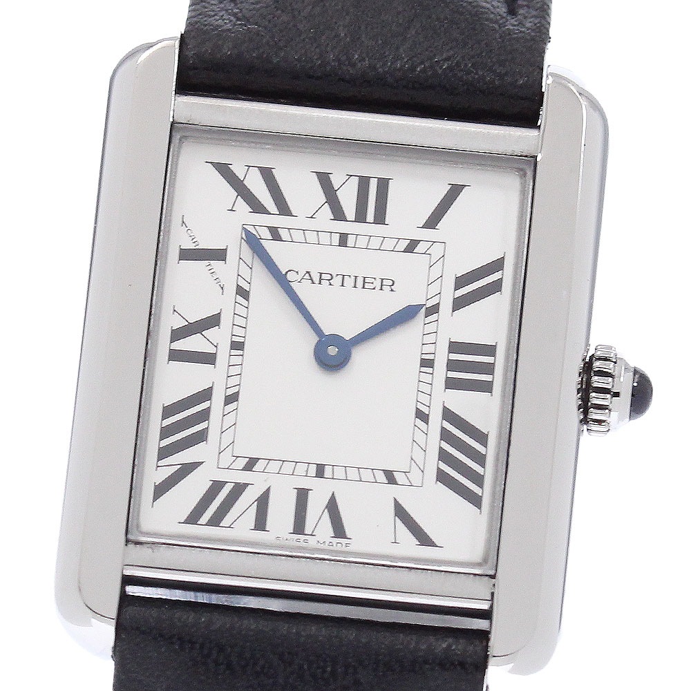 カルティエ CARTIER WSTA0030 タンクソロSM クォーツ レディース 保証書付き_956065【中古】