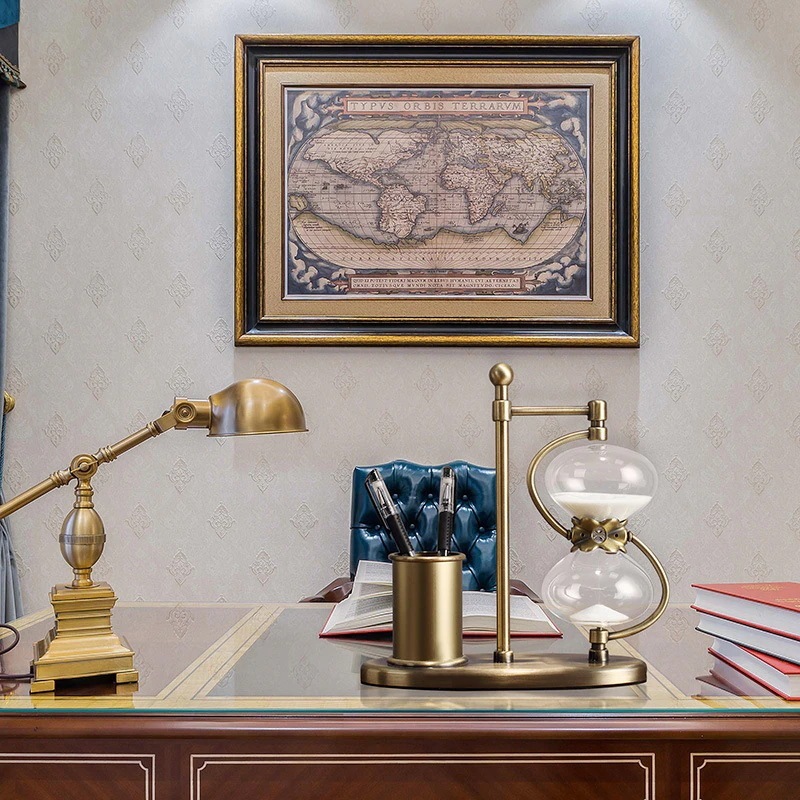 ペンホルダー付き 15分計測の砂時計 2種