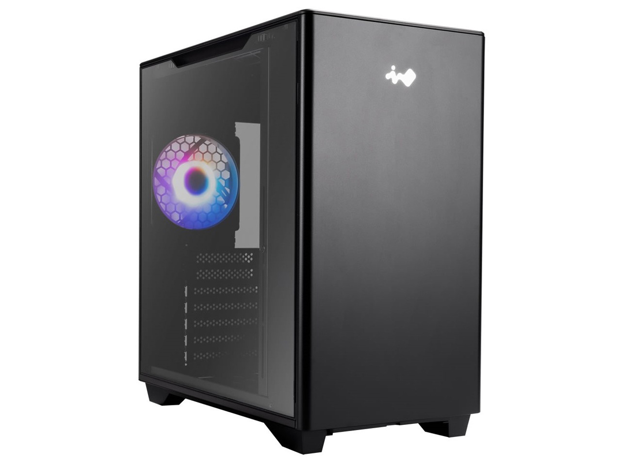 IW-CS-A5BLK-1AM120S [ブラック] ミドルタワーケース / E-ATX/ATXマザボード対応