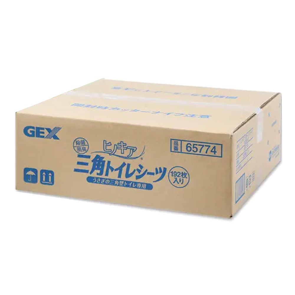 ＧＥＸ　ヒノキア　三角トイレシーツ　１９２枚　うさぎ　トイレ　国産　ＣＲＣ50―20―41―10―00