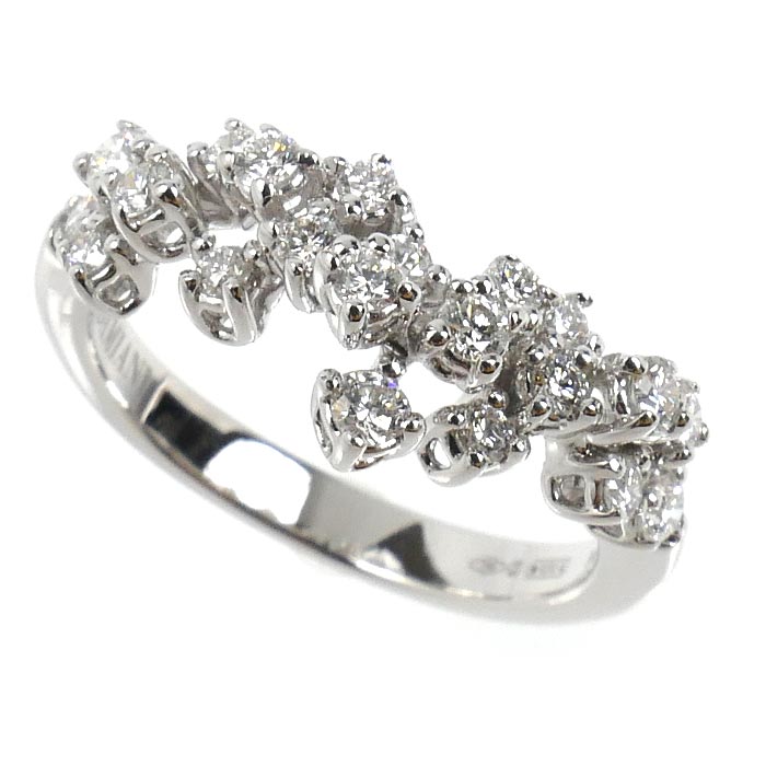 Damiani ダミアーニ K18WG ホワイトゴールド ミモザ リング・指輪 20086882_c ダイヤモンド 9号 3.3g レディース 中古 美品