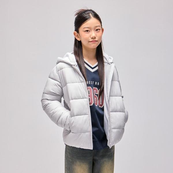 행텐틴즈 동백01 여아 후드 디테쳐블 점퍼_라이트그레이 14540-110-803-69-042 (S42507419)