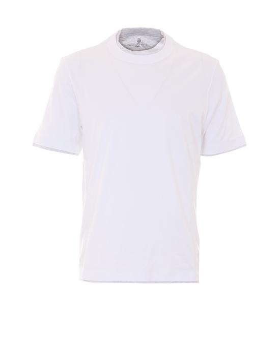 BRUNELLO CUCINELLI Men T-Shirts M0B137427 CW787 White